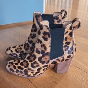 Madewell Leopard Print Ankle Boots